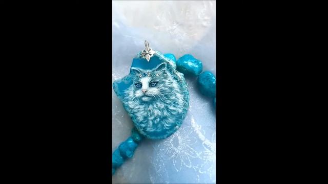 Кулон c росписью на камне  Принцесса ? Нет . Королевна! Лаковая миниатюра