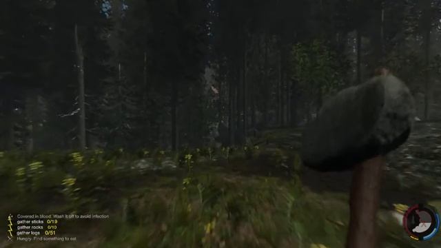 Обзор игры THE Forest №1 Первая ночь и первая хижина. смотреть онлайн