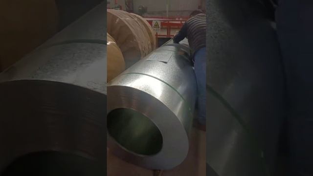 SGCC Z90 Hot Dipped Zinc Coated Galvanized Coil With Spangle Order From Sauti Customer In Inspectio смотреть онлайн