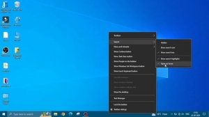 search box settings in windows 10