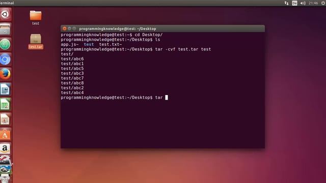 Linux Command Line Tutorial For Beginners 36   tar command to Compress and Extract Files