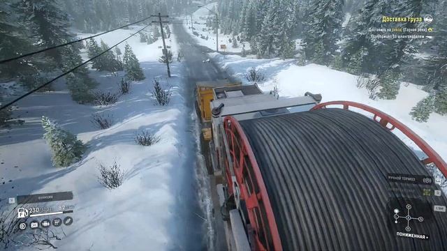SnowRunner ДОСТАВКА ГРУЗА ШЛАНГОКАБЕЛЕМ смотреть онлайн