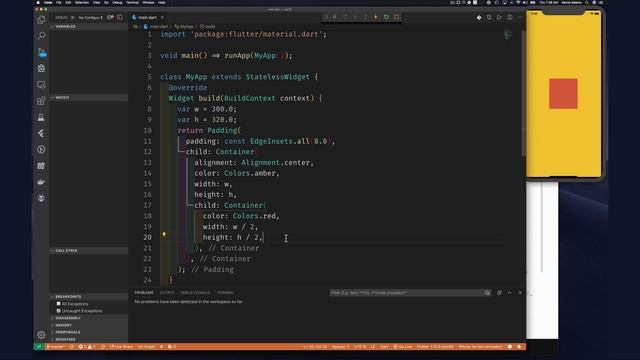 #flutter #dart #programming #learningflutter - S4 E5 - Container Widget (and a bit of Flutter Web)