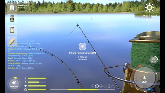 Trophy carp fight - Amber lake - 28 -Venga 10000