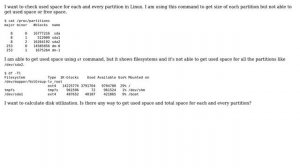 How to check used space for each partitions in Linux?