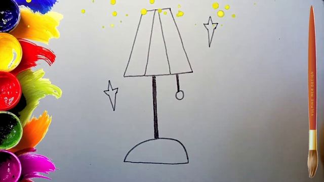 How TO DRAW A Lamp | Как НАРИСОВАТЬ СВЕТИЛЬНИК смотреть онлайн