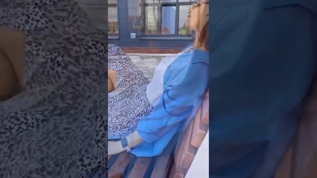 рубашка синяя