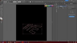 Создание объемного цветного текста в Illustrator