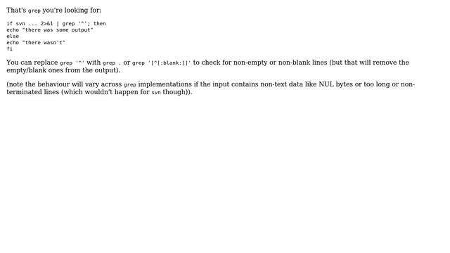 Linux command line that will fail if any standard out is produced (3 Solutions!!) смотреть онлайн