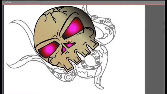vector art digital.ilustracion...craneo pulpo  oper expreza смотреть онлайн