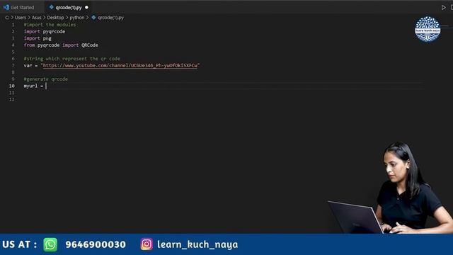 HOW TO CREATE QRCODE GENERATOR WITH PYTHON CODE | PYTHON PROGRAMMING