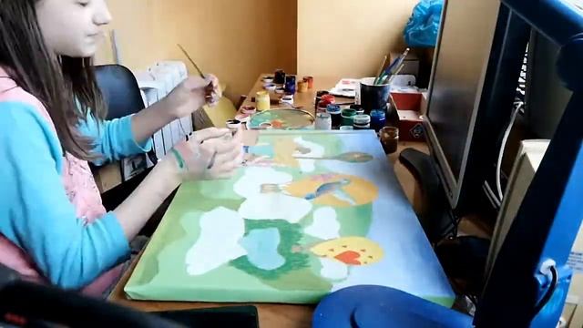 РИСУЮ ПЕЙЗАЖ "В КАППАДОКИИ" смотреть онлайн