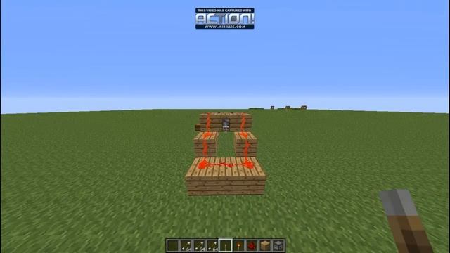 Minecraft {Механизм№1} - Как сделать пулемёт из стрел