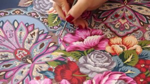 Создание павловопосадского платка...