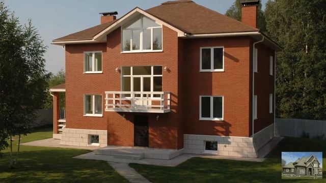 Коттеджи из кирпича смотреть онлайн