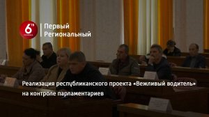 Реализация республиканского проекта «Вежливый водитель» на контроле парламентариев