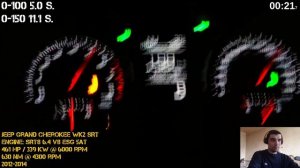 Jeep Grand Cherokee SRT8 Models wk1 wk2 exhaust and Acceleration - Battle