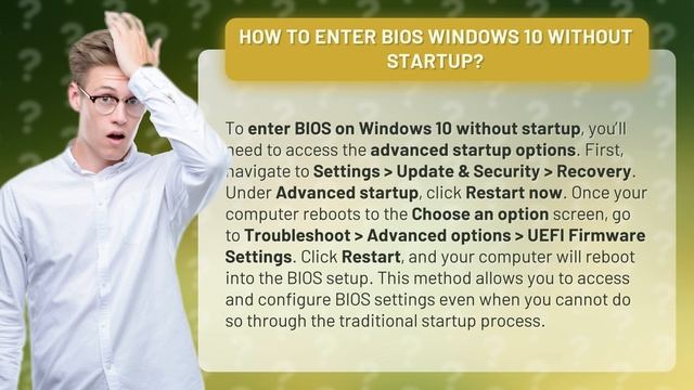 How to enter BIOS Windows 10 without startup? смотреть онлайн