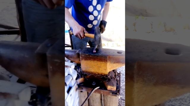 Ковка завитка с шариком, кругляк 14мм смотреть онлайн