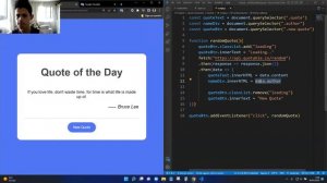 Quote Generator App Using Api - JavaScript