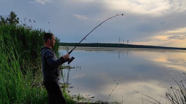 Южный Буг поклёвка карасика😁 смотреть онлайн