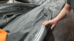 Как свернуть лодку ПВХ без откачки воздуха насосом.  ROGER Zefir LT