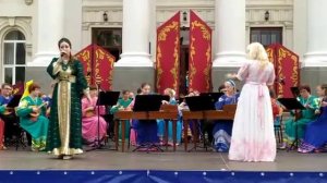 Д.Тухманов. Россия. Народный русский оркестр "Садко" ДДЮТ Севастополя.Приморский бульвар.02.07.2021