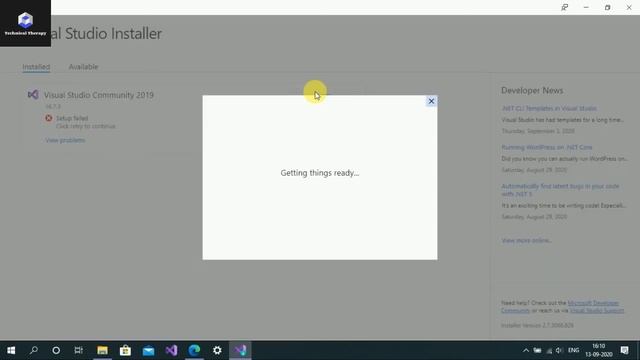Visual Studio Error | "The setup for this installation of Visual Studio is not complete"Error Solve