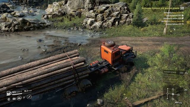 SnowRunner Висконсин серия 153 : Большие бревна для малых домов . смотреть онлайн