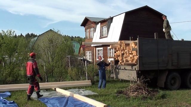 2014.05.24 - Дом из проф. бруса 145Х195, г. Чехом, д. Манушкино, ул. Ступинская-05 смотреть онлайн