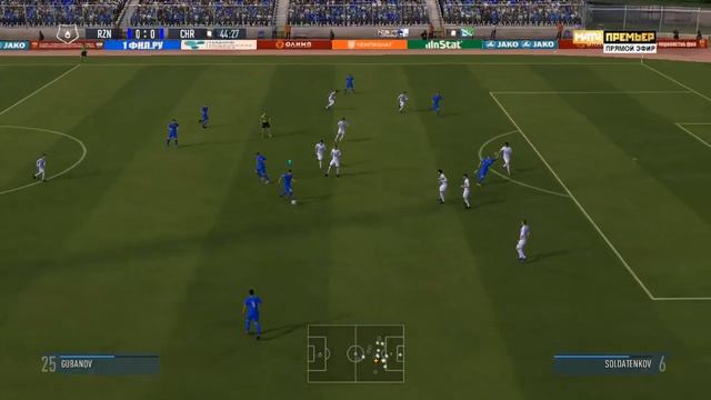 Карьера за ФК Рязань 19 тур ФНЛ против ФК Чертаново смотреть онлайн