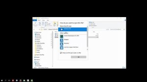 How to choose an editor for a file type in windows 10