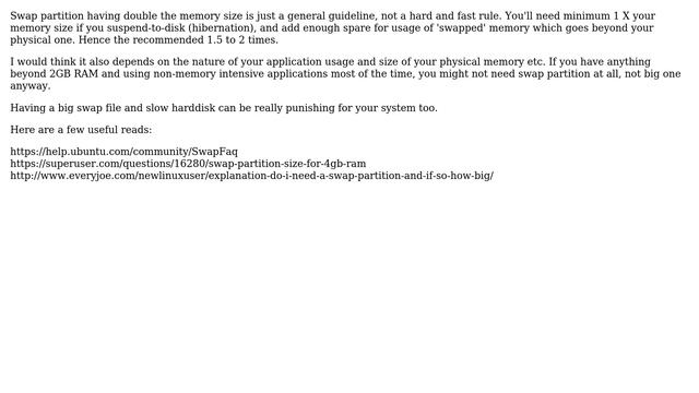 Why should the size of the swap partition be double of the RAM size? (4 Solutions!!) смотреть онлайн