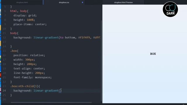 How to Create Gradient Drop Shadow Box Html And CSS смотреть онлайн