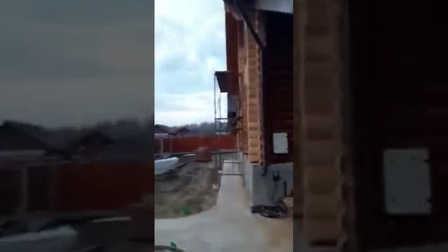 шлифовка деревянного дома.
