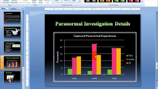PowerPoint 2007: Edit Chart смотреть онлайн