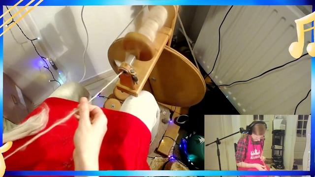 24th December Wheel Spinning Heath Sheep Yarn - Full Twitch VOD смотреть онлайн