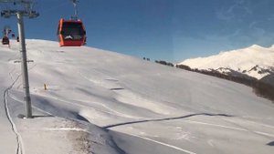 Архыз, Подъемник над зелёной трассой.