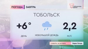 Прогноз погоды на 26 октября