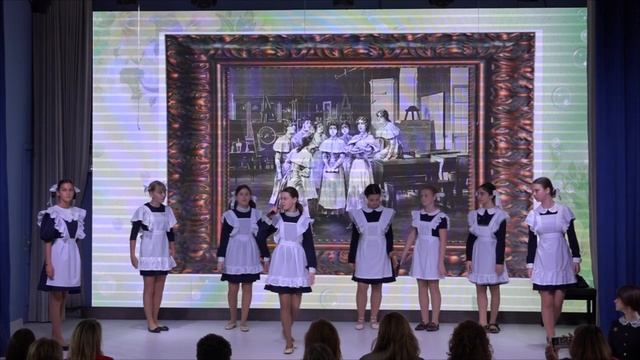 ЧОУ СОШ "Ломоносовская школа", г.Москва. Отрывок из спектакля "Лицеисты и смолянки". "Смолянки. " смотреть онлайн