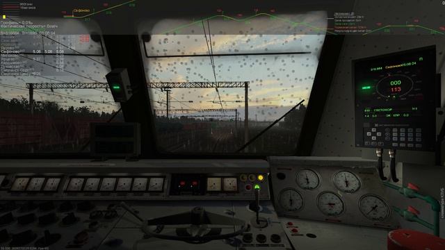 ZDSimulator Скорый поезд № 205м с ЧС8 сообщением Москва - Смоленск по участку Вязьма - Смоленск смотреть онлайн