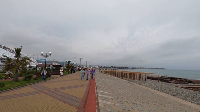 Прогулка по набережной Сириуса (Адлера). 4К смотреть онлайн