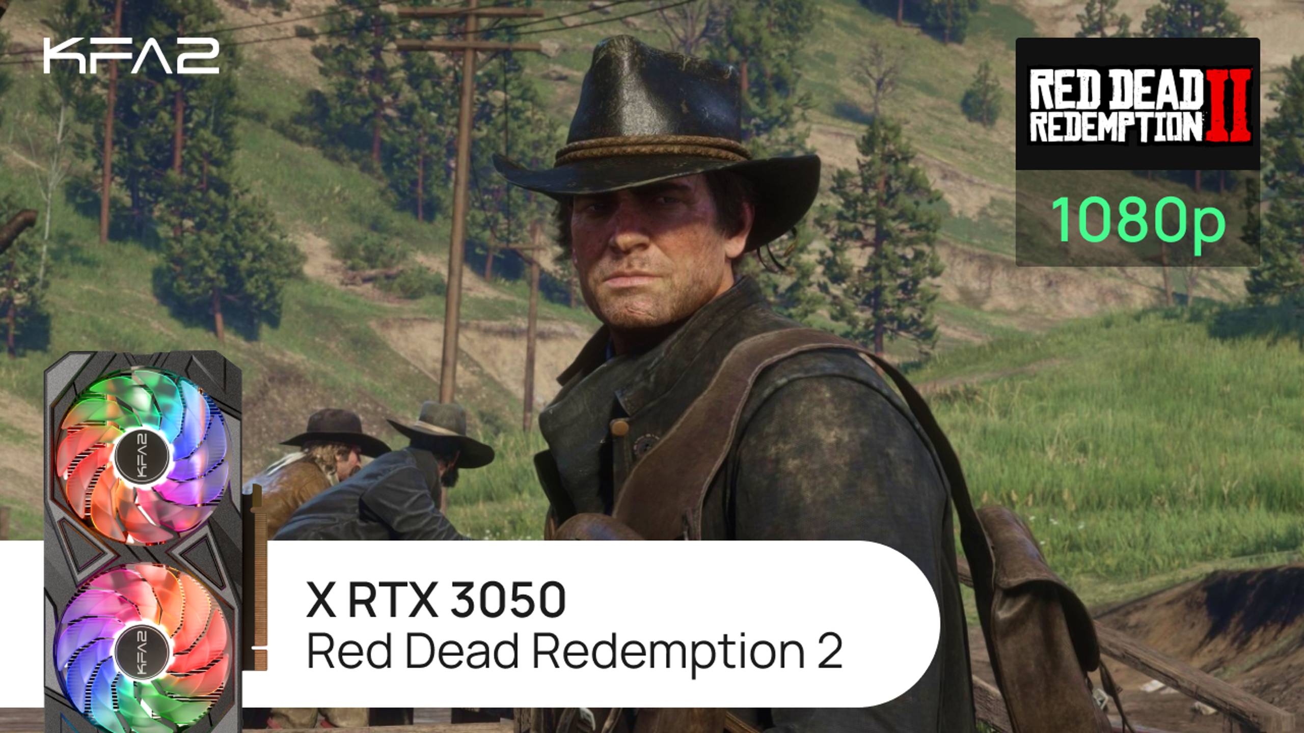 KFA2 X GeForce RTX 3050 Black | Red Dead Redemption 2 | 1080p (Full HD) разрешение