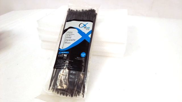 IB BASICS 3.6 mm x 250 mm Black Nylon Cable Ties Pack of 100 смотреть онлайн