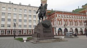 Красивая площадь имени князя Оболенского Ноготкова в центре Йошкар - Олы  #Йошкарола
