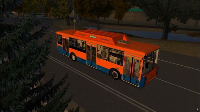 OMSI2 - Поездка на автобусе Нефаз по карте Чугуев смотреть онлайн