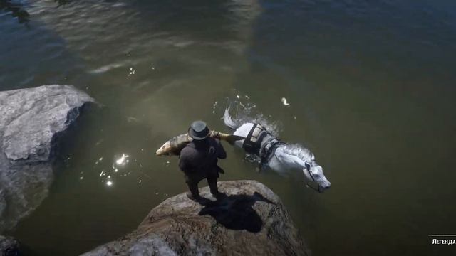 Red Dead Redemption 2 #83 - Рыбалка - Легендарный Малоротый Окунь | Легендарный Лосось смотреть онлайн