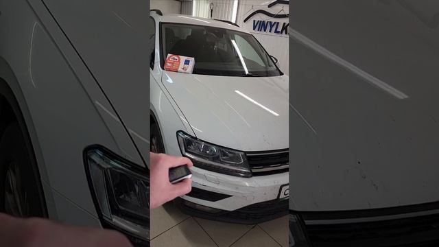 Volkswagen Tiguan - установили охранный комплекс с автозапуском StarLine A93