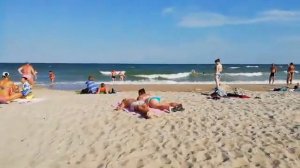 БЕРДЯНСК. Азовское море. Бердянская Коса. Пляж на Дальней Косе.