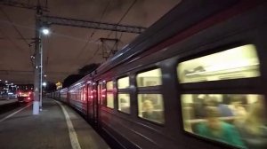 Электропоезд ЭД4МК-0112 на Павелецком вокзале сообщением Москва(Павелецкая)-Узуново
